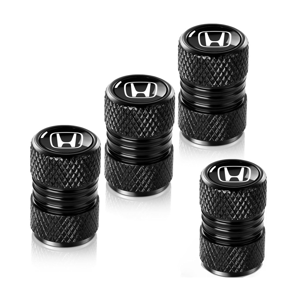 ยางวาล์วก้านฝาครอบสําหรับ Honda Fit City CRV เข็มขัด O-Ring ซีลทนต่อการกัดกร่อนวาล์วยาง Stem Air Cap 4 แพ็คสีดํา
