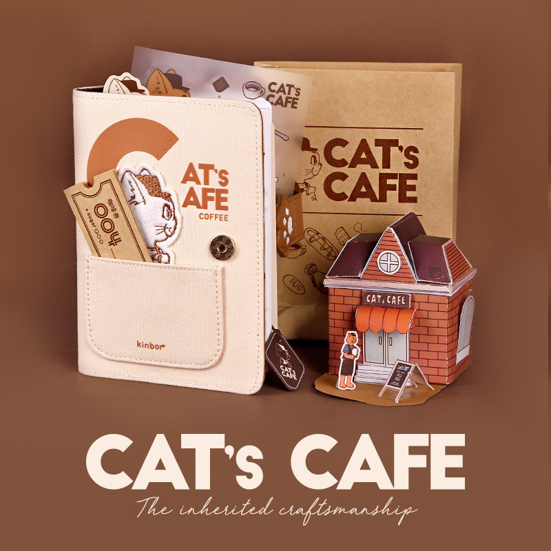 Kinbor Mi Cafe 2.0 Handbook Gift Box Set A6 Handbook Birthday Graduation Gift Girl Notebook