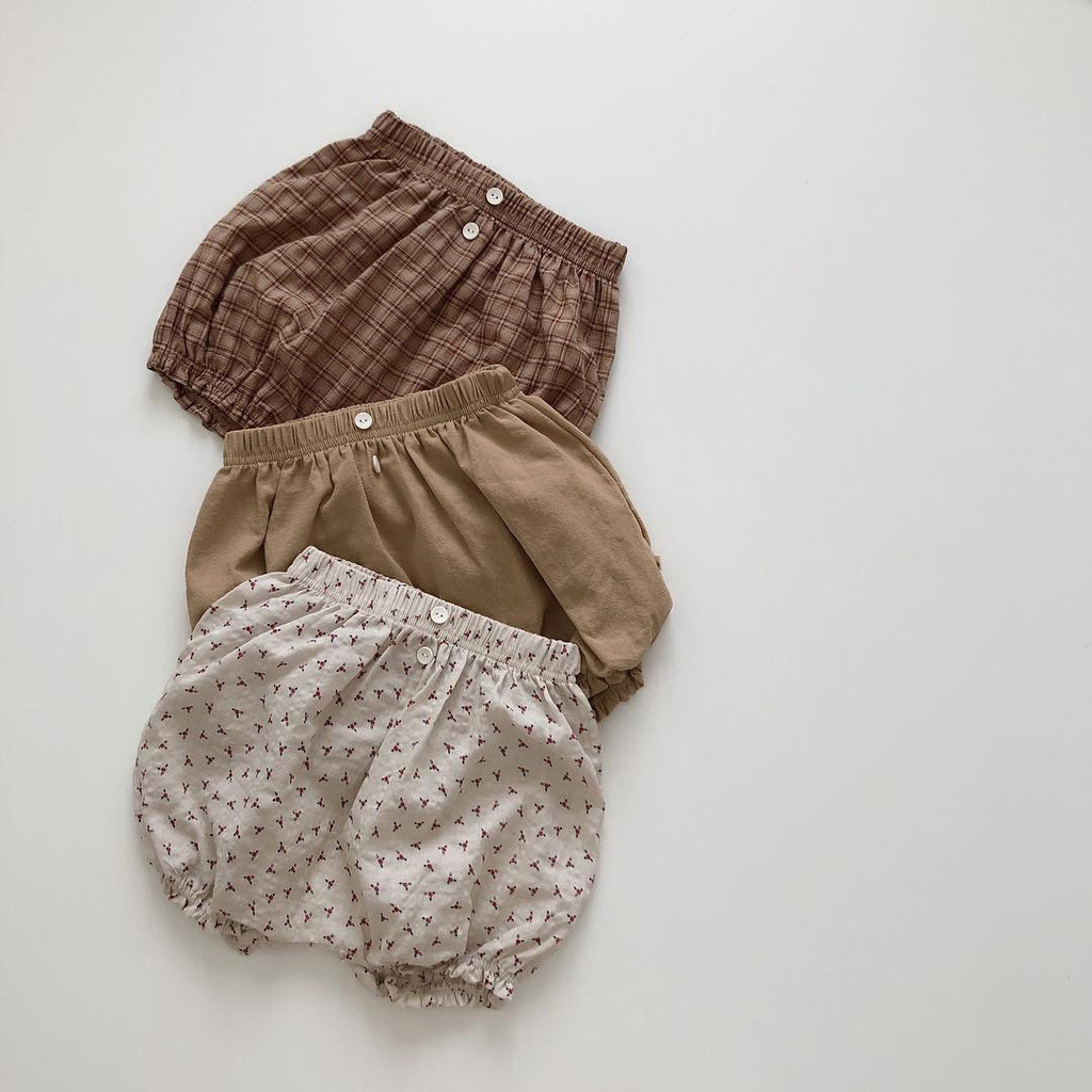 กางเกงขาสั้นลายฟักทองน่ารักสำหรับทารกอายุ 0-2 ปี ทั้งชายและหญิง