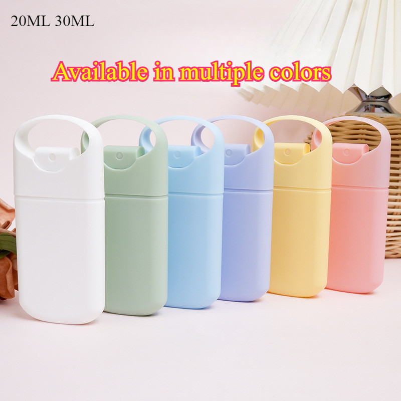 20มิลลิลิตร/30มิลลิลิตรช่องปากพลาสติกน้ําหอมสเปรย์ขวดการ์ดย่อยขวดแบบพกพาแอลกอฮอล์ที่ว่างเปล่ารีฟิลตัวอย่าง
