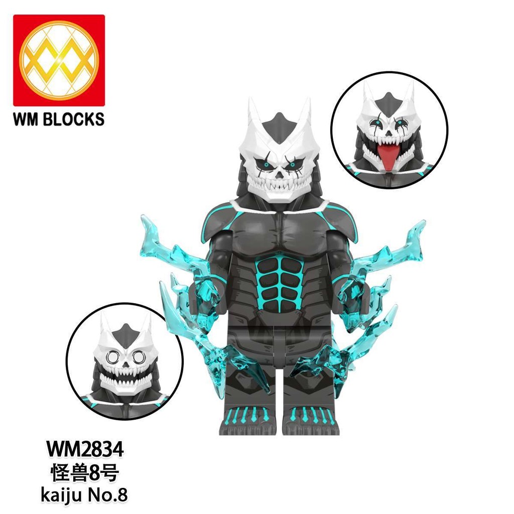 เข้ากันได้กับ Lego Anime Series Monster No. 8 Ichikawa Leno Ichikawa Lenoa White Minna Block Minifig
