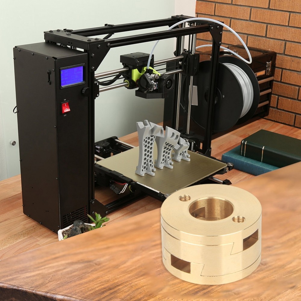 [NEW]For Oldham T8 Z Axis Round Screw Brass Coupler for VzBoT 3D Printer Hot Bed 16mm[SWHOME-TH]