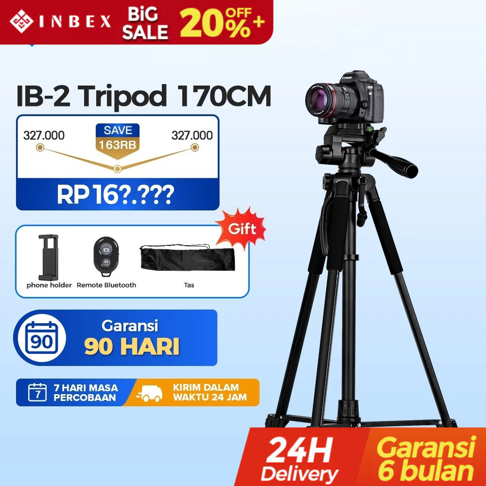 แรงม้า ⭐TOP INBEX IB-2R 170 ซม.อาชีพขาตั้งกล้องกล้องHandphoneบลูทูธระยะไกลเนื้อหาTewis 2.1Mมัลติฟังก