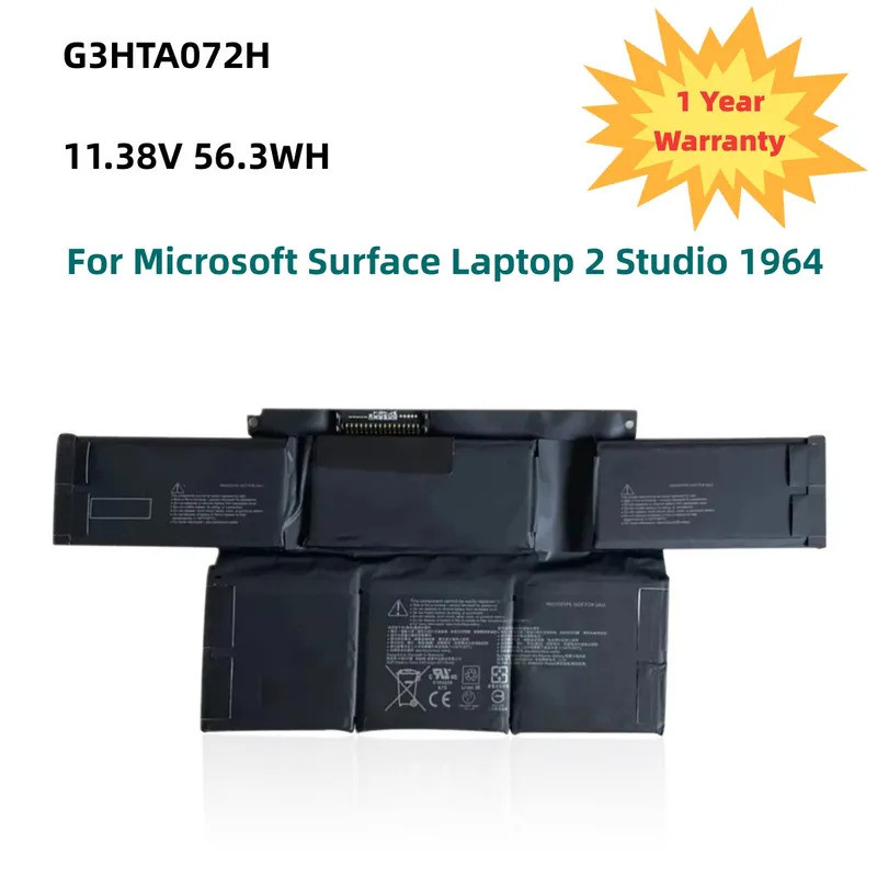 G3HTA071H G3HTA072H 11.38V 56.3WH Laptop Battery For Microsoft Surface Laptop 2 Studio 1964