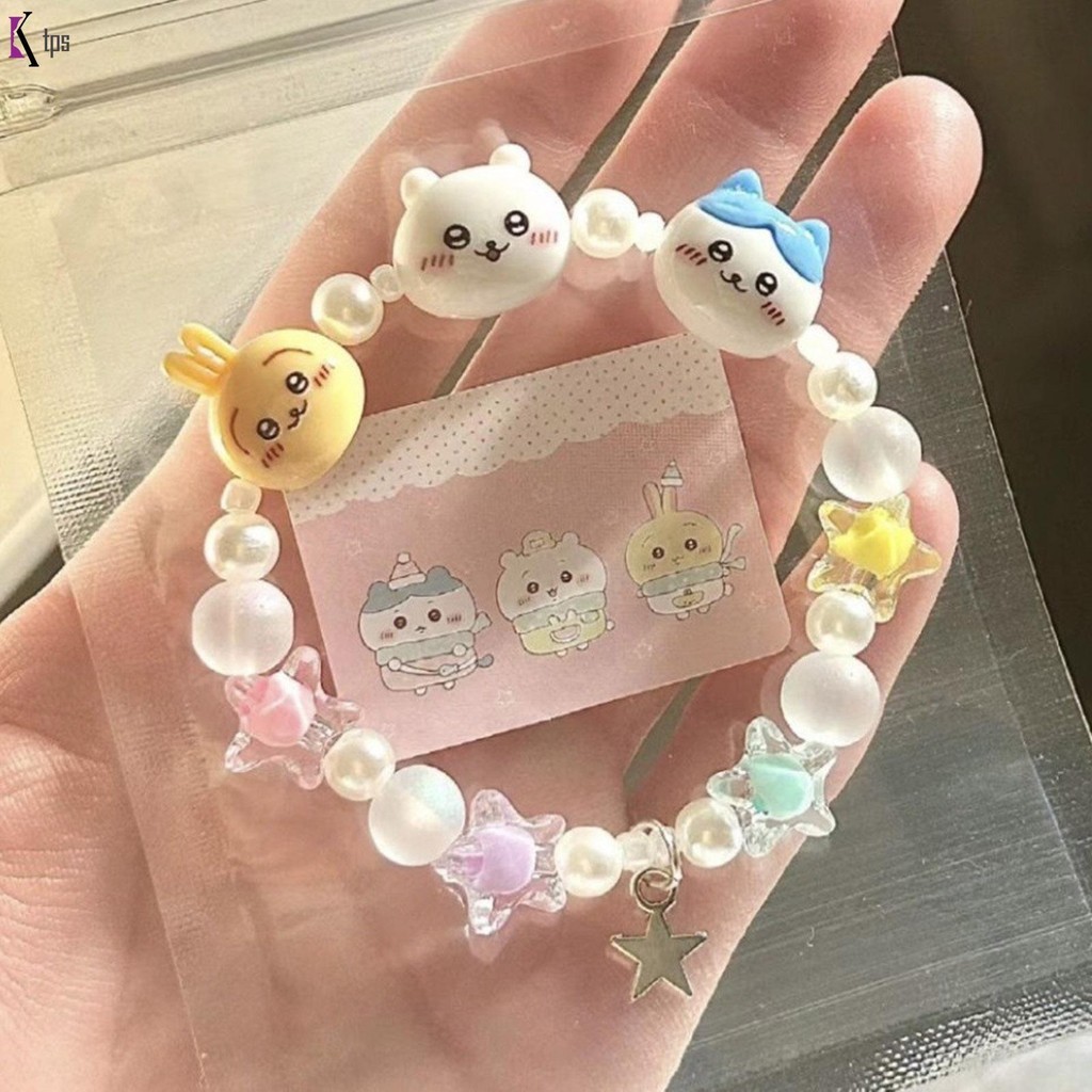 สร้อยข้อมือลูกปัดการ์ตูนแฮนด์เมด ลูกปัดลายการ์ตูนน่ารักๆ เครื่องประดับสำหรับวัยรุ่นและของขวัญวันเกิด