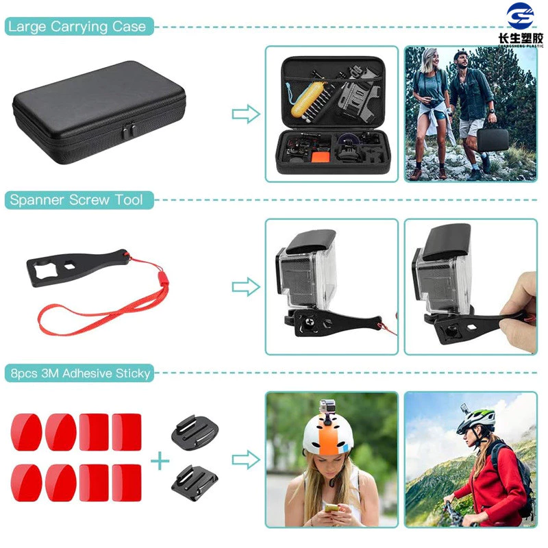 ชุดอุปกรณ์เสริมกล้องโกโปร 48 ใน 1 สำหรับ Hero 10 9 8 7 6 thumbnail 6