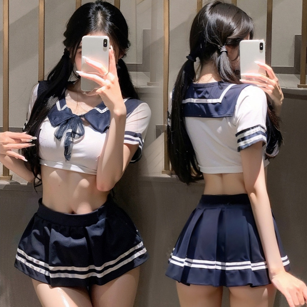 💗Sexy Love💗ชุดคอสเพลย์ เครื่องแบบ ชุดjk ซีทรู เปิดเป้า สุดเซ็กซี่ ผ้าใส่สบาย ส่งไวจากไทย
