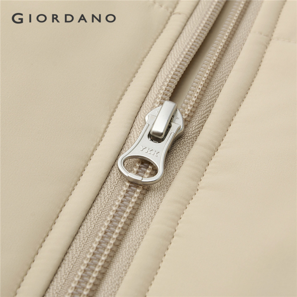 GIORDANO جاكيت نسائي مبطن بقبعة وسحاب — صورة 5