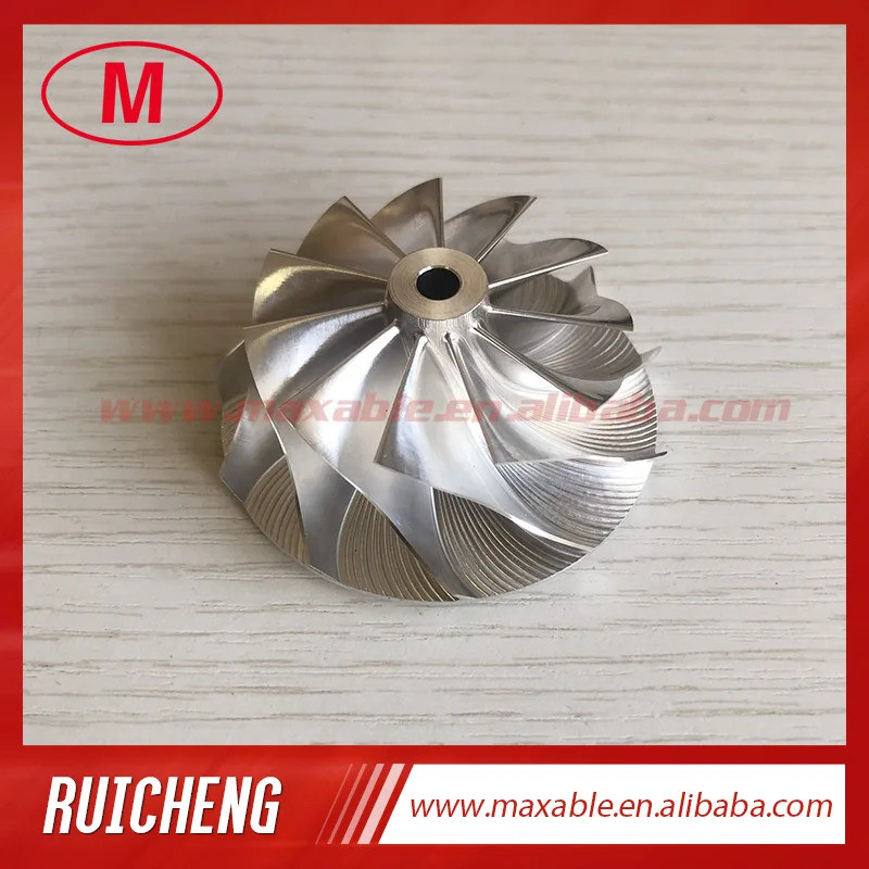 TD04HL 19T 46.02/58.00 มม. 11+0 ใบมีด 49189-X BILLET Turbo milling/อลูมิเนียม 2618/billet ล้อคอมเพรส