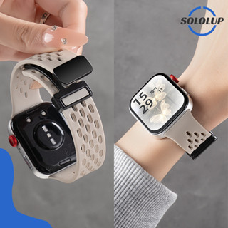 สายรัดซิลิโคนแม่เหล็ก for Huawei Watch Fit 4 Pro/4/3 สายยางก…