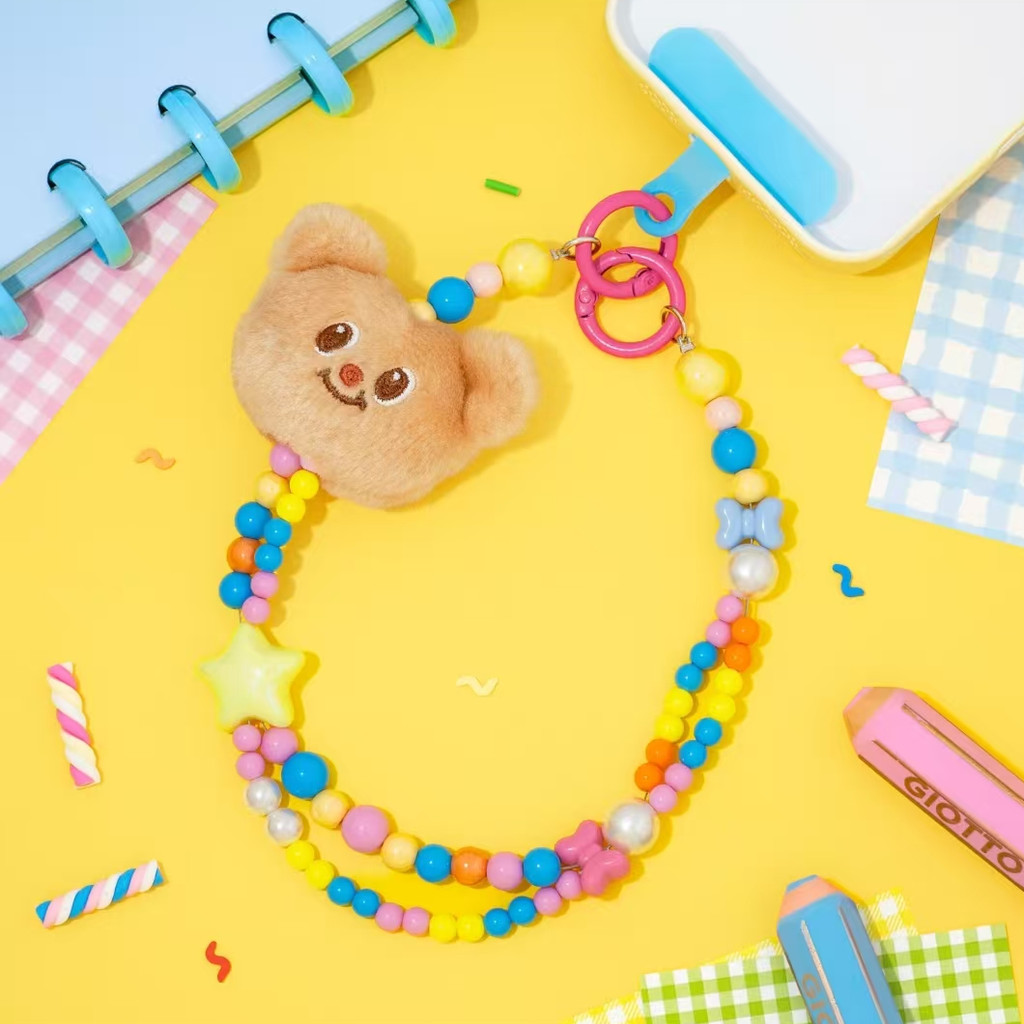 Butter Bear Dopamine Mobile Phone Back Clip Bow Mobile Phone Chain Holder Beijing Pop-up Shop 8.2 Limited Edition