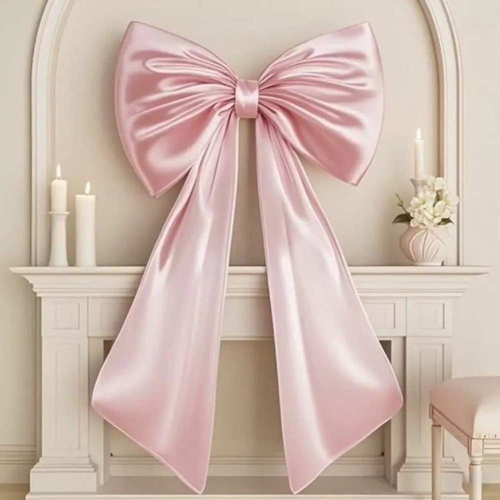 PREVALENT Giant Bowknot, ริบบิ้นผ้าซาตินขนาดใหญ่ Big Coquette Bow, แขวนโบว์ตกแต่งวันเกิด Party - รูปที่ 6