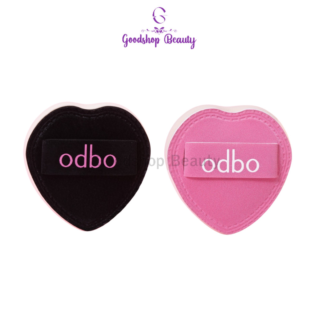 Odbo Heart Pop Tiny Puf od8077 พัฟแต่งหน้าหัวใจ ขนาดมินิสำหรับสวมนิ้ว