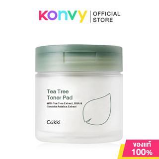cokki Tea Tree Toner Pad 65 Pads ค็อกกี้ โทนเนอร์แพด.