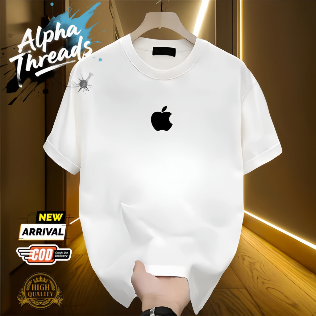 (จัดส่งตลอด 24 ชั่วโมง) เสื้อยืดผู้ชายแขนสั้น รุ่นใหม่ล่าสุด Iphone Motif