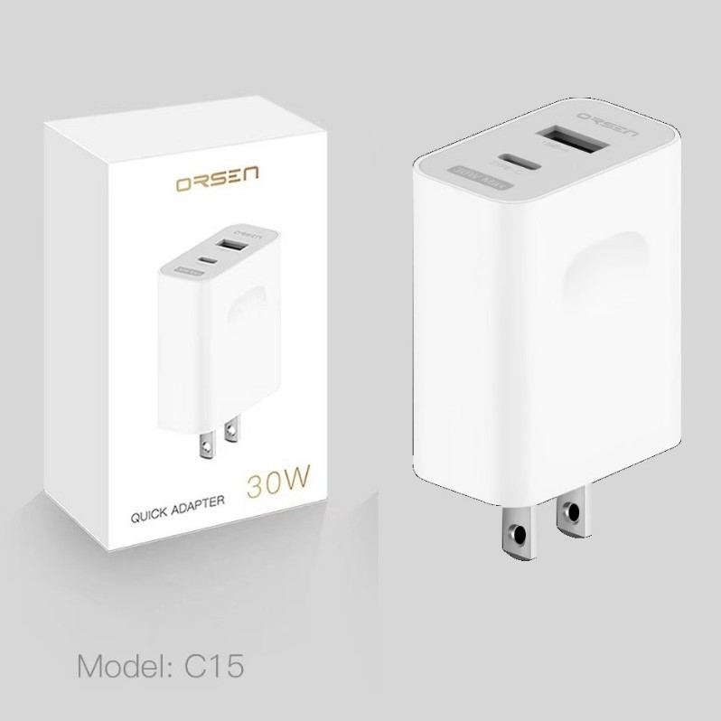 Orsen by Eloop C15 หัวชาร์จเร็ว PD 30W
