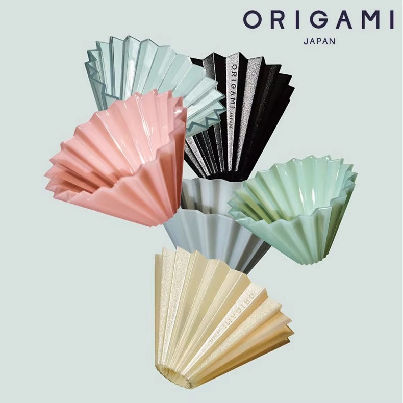 [จัดส่งด่วน] ญี่ปุ่น Origami เรซิ่น Origami ถ้วยกรอง Air Hand-Brewed กาแฟ Conical V60 เค้กถ้วยกรอง