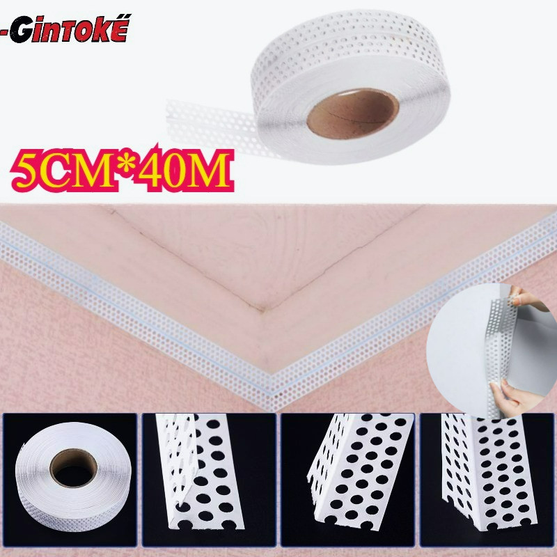 5 ซม.* 40 M/ม้วน PVC มุมลูกปัด/PVC มุมลูกปัดผนังมุม/PVC Precision Partition Wall ลูกปัด/PVC มุมด้านน