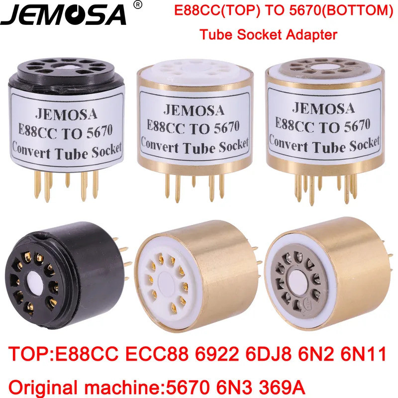 1PC ECC88 6922 6DJ8 6N11 E88CC หลอด (Top) ถึง 5670 396A 6N3 หลอด (ด้านล่าง) DIY เครื่องขยายเสียงหลอด