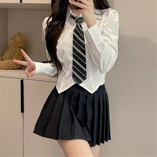 เนคไทแฟชั่นสำเร็จรูป โบว์นักเรียนญี่ปุ่น JK ปรับขนาดได้ necktie