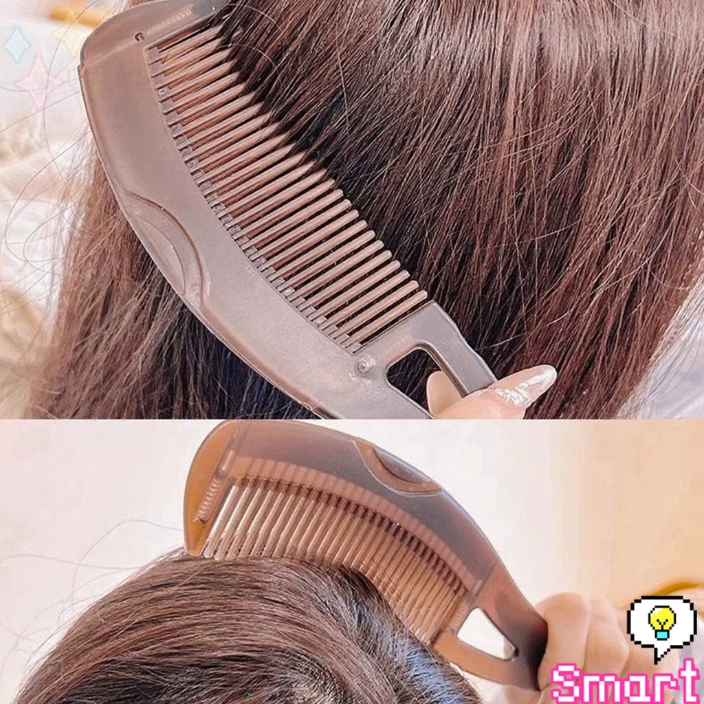 SMART【มีสินค้าในสต๊อก】 แปรงหวีขจัดรังแค หวีทําความสะอาดหนังศีรษะ จับถนัดมือ หวีกลวง Comb ราคา ถูกที่สุด ดีลบีเคเค แกลเลอรีภาพที่ 7