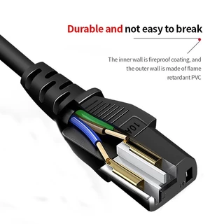 สายไฟ AC สาย AC Power สาย 3 รู สายไฟ 3รู สายกลม ความยาว 1.5 เมตร ขนาดสายไฟ 3x0.75mmAC A58 สำหรั
