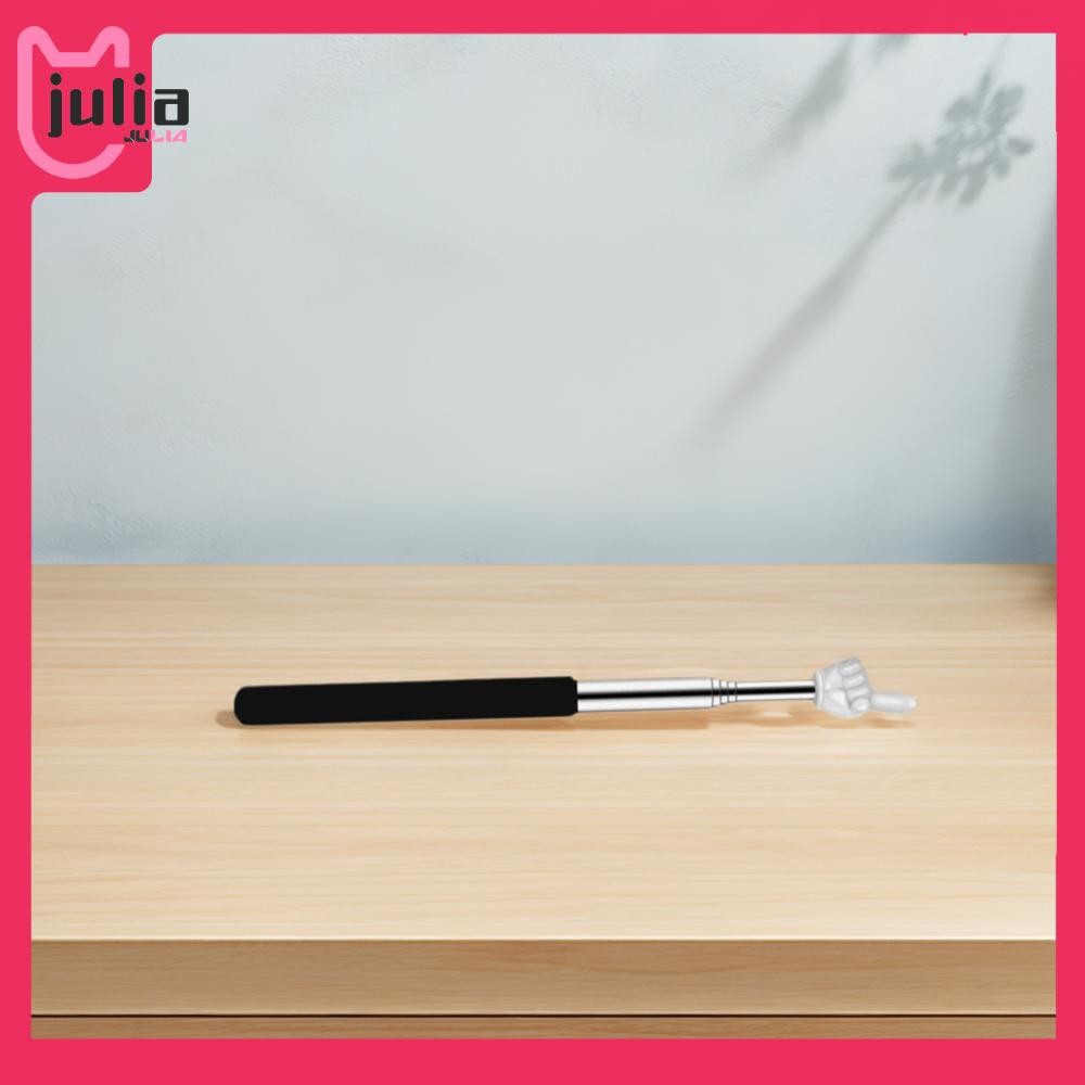 [Julia1.th] 10 ชิ้น Telescopic Teacher Pointer สแตนเลสนิ้วมือ Pointer Stick Multi-Function Retractab