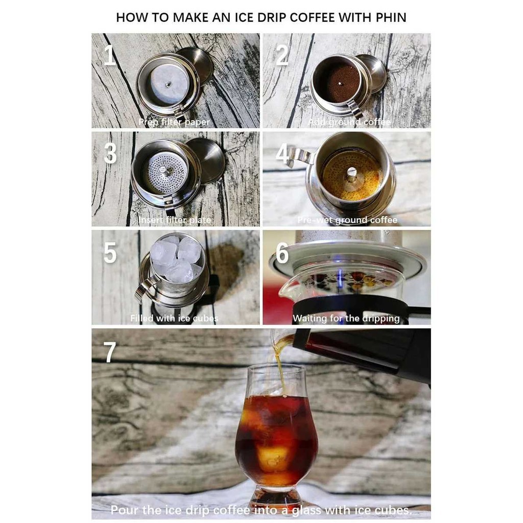 ANDEASTR Vietnam Drip Coffee Filter 120ml Screw Coffee Filter - PF-304