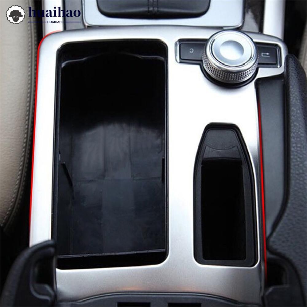 HUAIHAO ภายในรถสแตนเลสสติกเกอร์ถ้วยน้ําแผงตกแต่ง Trim สําหรับ Mercedes Benz C Class W204 2008-2014 ข