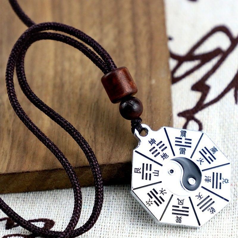 เครื่องประดับลัทธิเต๋า จี้ยินหยางไทชι สองด้าน ทำจากโลหะผสม ปลอดภัยสำหรับสวมใส่ - รูปที่ 2