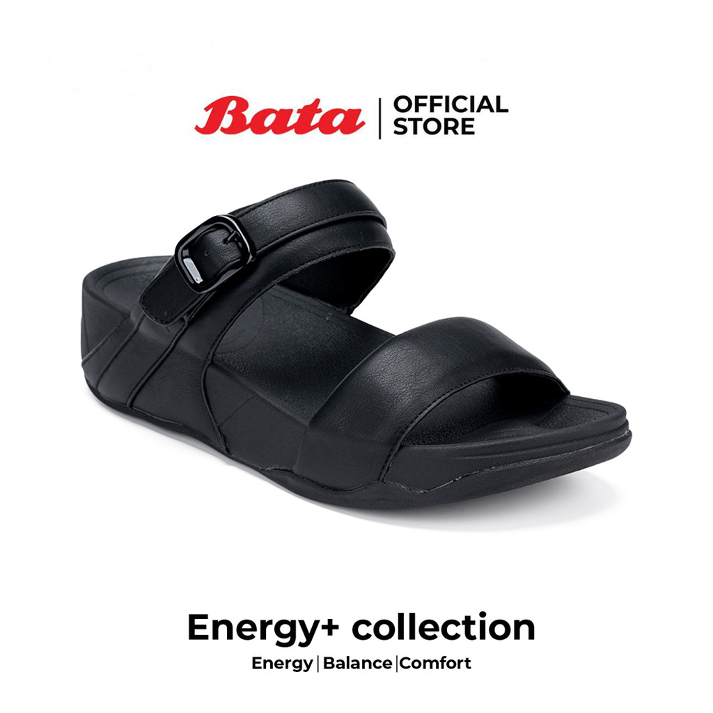 Bata บาจา Energy+ รองเท้าแตะลำลองแบบสวม สำหรับผู้หญิง สีฟ้า 5319292 สีเบจ 5318292 สีดำ 5316292