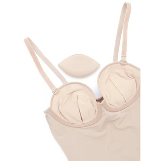 Sabina บอดี้สูทกระชับสัดส่วน มีโครง Medium Support รหัส SAY25001C3 - สีเนื้อเข้ม