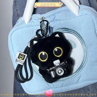 ตุ๊กตาแมวดำ สำหรับกระเป๋าพวงกุญแจ และผ้าพันคอ กระเป๋าสะพาย อ…
