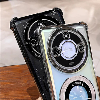 สําหรับ Honor X9C X9A X9B Honor X9C สมาร์ท 5G แหวนยึดแม่เหล็กชุบเคสโทรศัพท์กล้องป้องกัน Kickstand กันกระแทกซิลิโคนนุ่ม