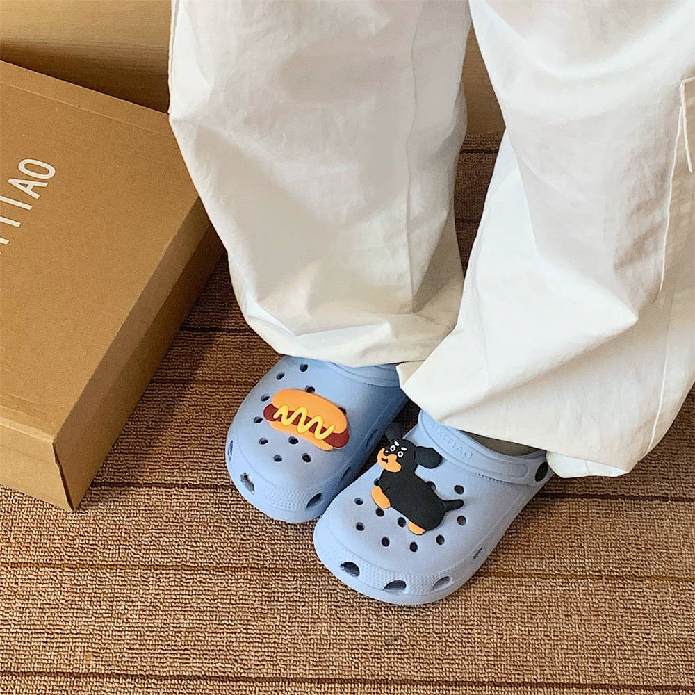 【ใหม่】Xixitiao รองเท้าแตะ สําหรับผู้ชายและผู้หญิงที่มีพื้นรองเท้านุ่ม EVA เดียวกันสําหรับสุนัขที่สนุ