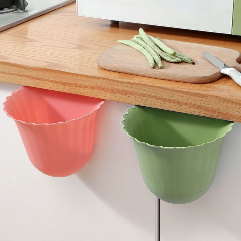 ถังขยะติดผนังลายดอกไม้ | ออกแบบแขวนประตูตู้ครัว ไม่ต้องก้ม ประหยัดพื้นที่ในห้องครัว - รูปที่ 3