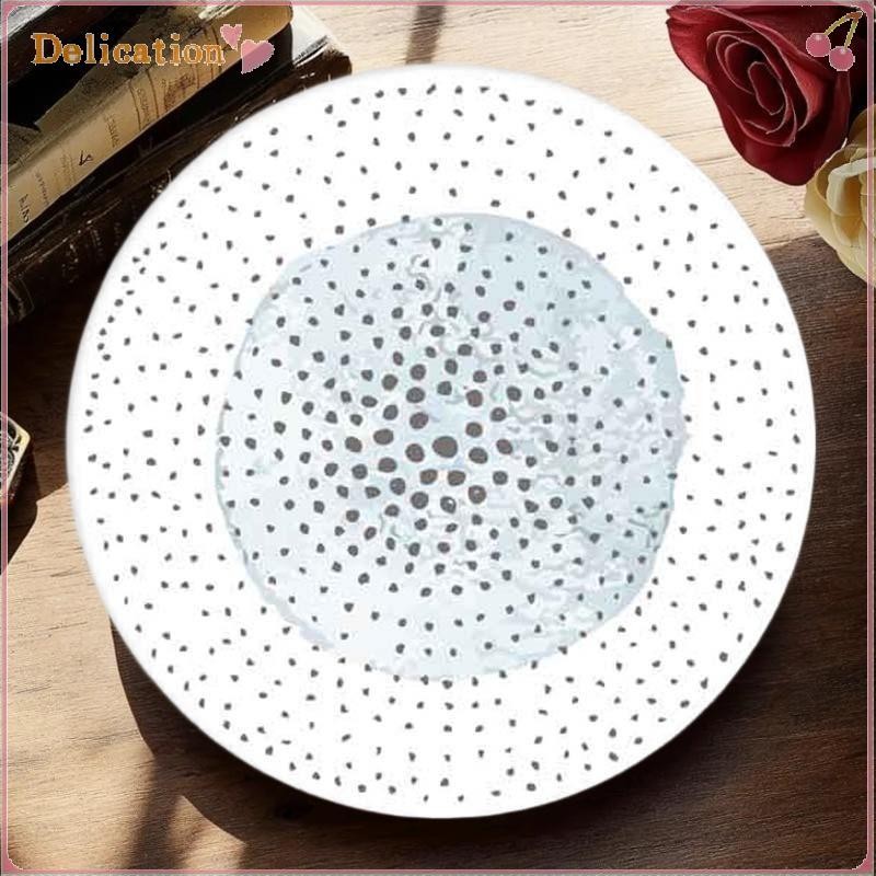 [Delication] 6 ชิ้น/เซ็ต Coasters ทนความร้อนลื่นเครื่องดื่ม Cafe ตกแต่ง 2D FLat Coasters Anti-scaldi