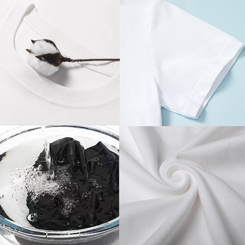 เสื้อยืดแขนสั้นผ้าฝ้ายแท้สำหรับผู้หญิง ออกแบบตามแฟชั่นเกาหลี ทรงคอด้านบนสวมใส่สบายและคล่องตัว - รูปที่ 3