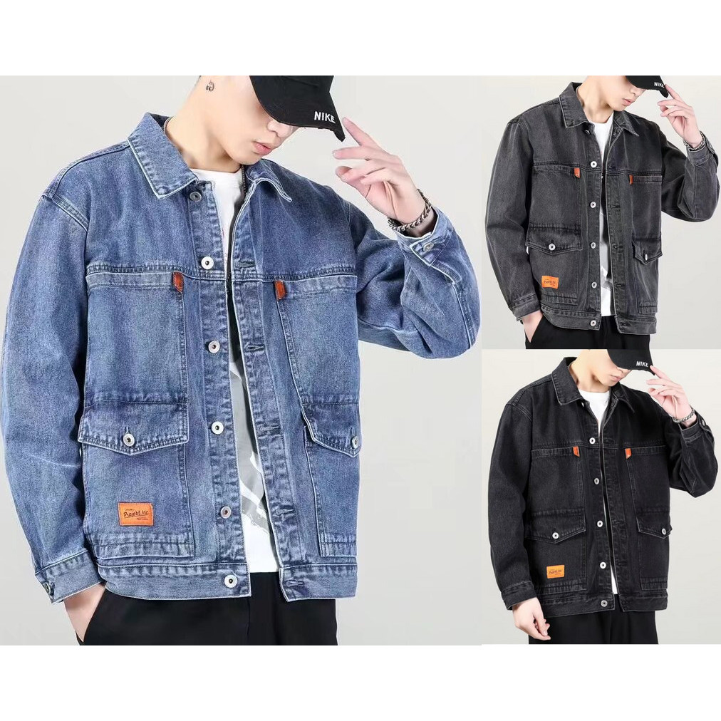 CLOTHING  เสื้อเเจ็คเก็ตยีนส์ ดีไซน์สวยเก๋ มีสไตส์ แฟชั่น กระเป๋าเสื้อใช้ได้จริง รุ่น 6350