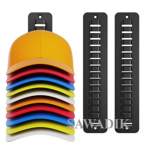 Sawaadik ประตูหมวก Rack Wall หมวก Rack Organizer ประหยัดพื้นที่ตู้เสื้อผ้า Cap Rack เบสบอลหมวก Organ