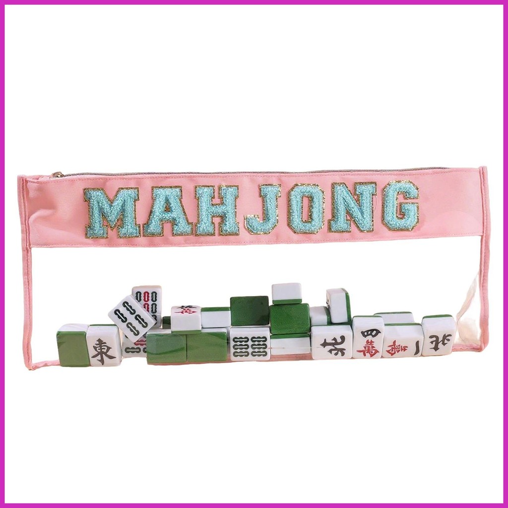 Mahjong Bag Large Zippered Mahjong Accessory Bag Protective Organizer Pouch for Business Gatherings 