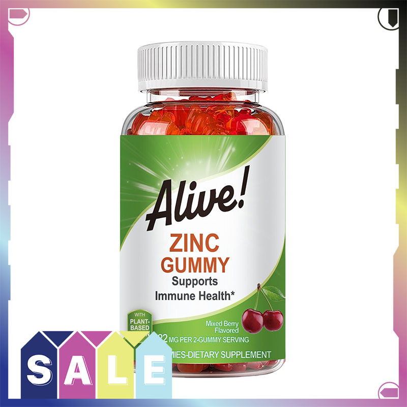Alive Zinc Gummies เสริมสร้างภูมิคุ้มกัน บำรุงสุขภาพหัวใจและหลอดเลือดและระบบทางเดินหายใจ