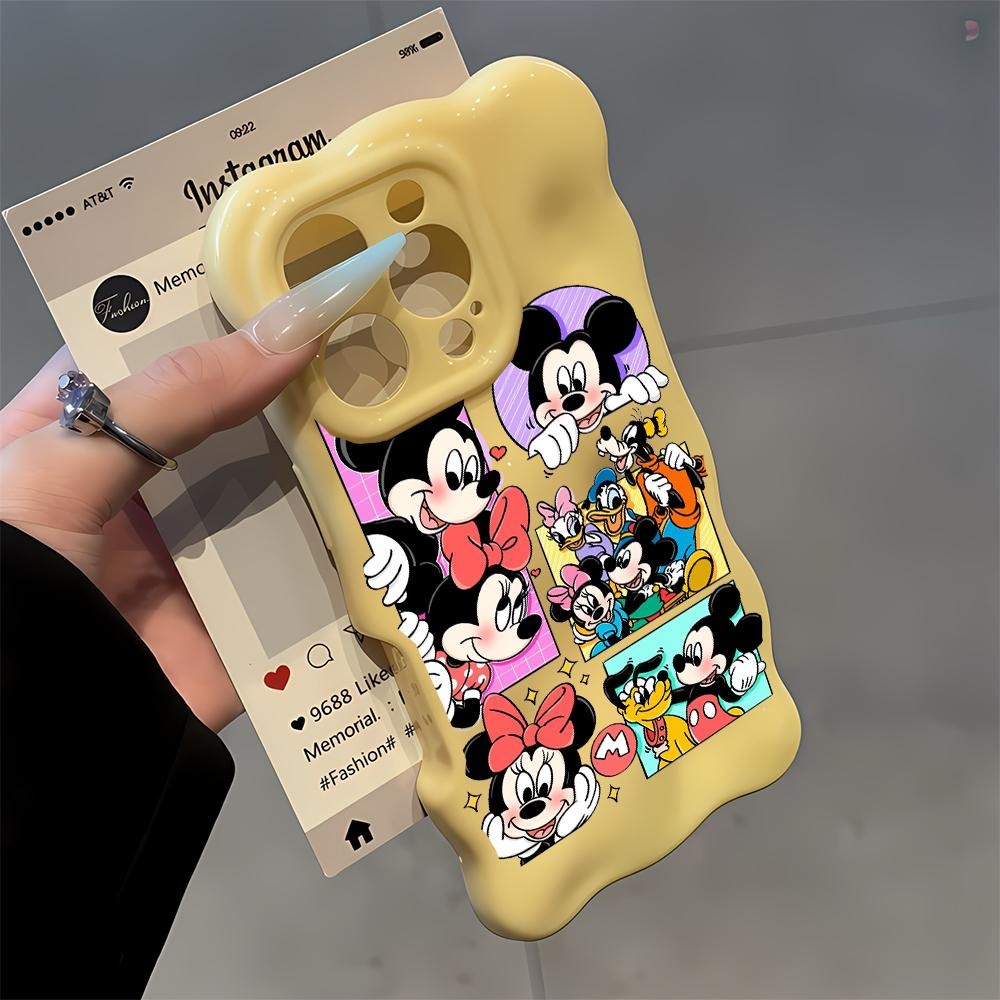 การ์ตูน Mickey สําหรับ iPhone 14 12 15 16 11 13 13PRO 15PRO 14PROMAX 11PROMAX 13PROMAX 14PLUS 16PLUS