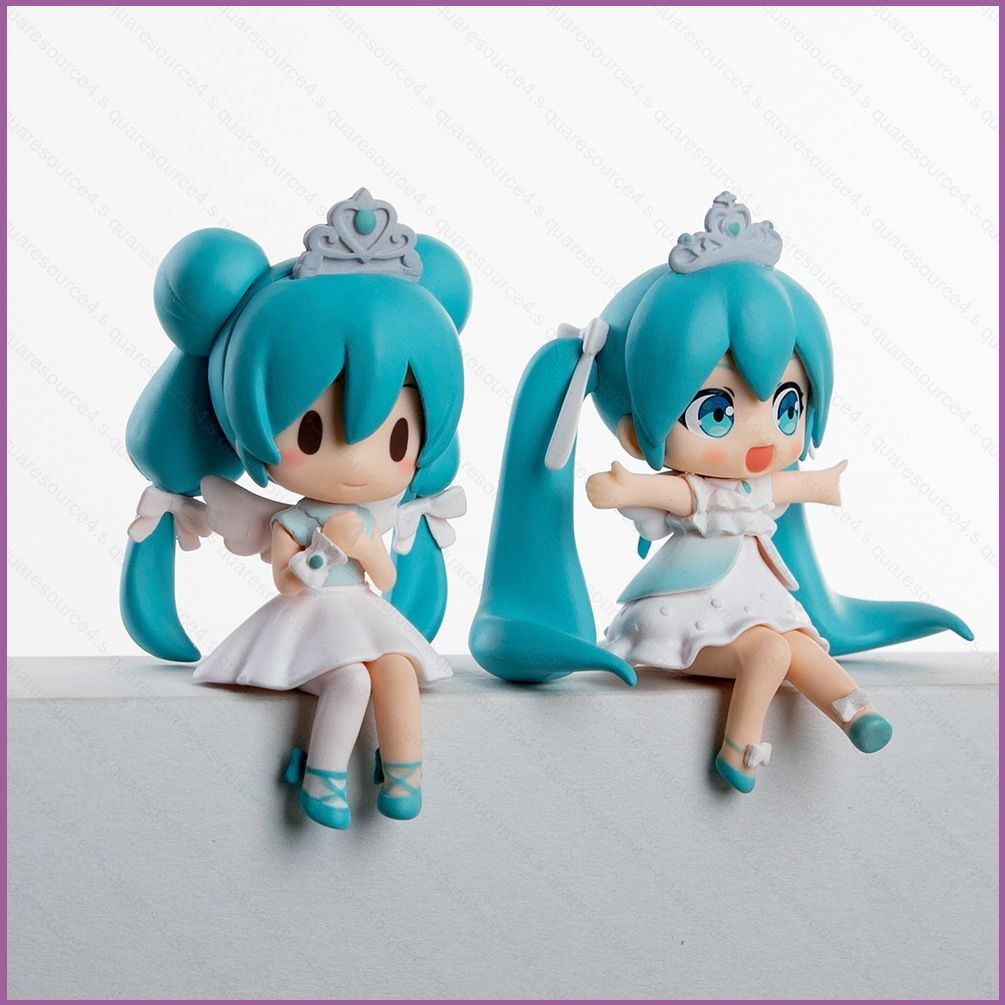 SQ4 รุ่น Q Hatsune Miku Angel Action Figure ตุ๊กตาของเล่นสําหรับของขวัญเด็กสําหรับสาวรถเครื่องประดับ