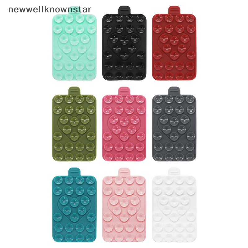 ใหม่wellknownstar แผ่นซิลิโคนดูดสติกเกอร์ด้านหลังถ้วยดูดที่วางโทรศัพท์ซิลิโคนถ้วยสมาร์ทโฟนขาตั้งติดผนัง CCB - รูปที่ 4