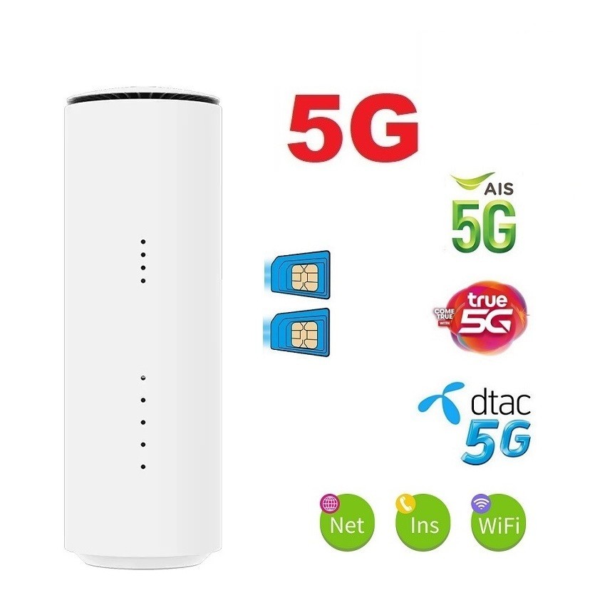 5G Router Sim 2 SIM WiFi 6 Port TS9 ต่อเสาอากาศ ภายนอกได้ No.050724