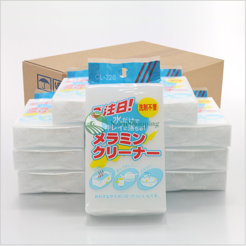 🔥ฟองน้ำทำความสะอาด- สุขภัณฑ์ คราบดำกระเบื้องห้องน้ำ หรือ คราบฝังแน่นยาวแนวกระเบื้องปูพื้น กระจก sk99