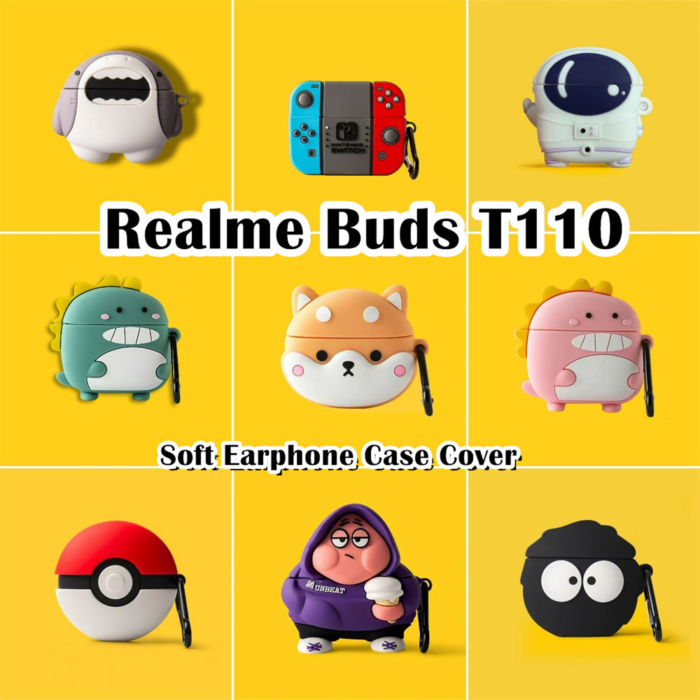 【Case Home】นําไปใช้กับ Realme Buds T110 เคส Case เคสหูฟัง การ์ตูนตลก ซิลิโคนนุ่ม เคส เคสหูฟัง NO.1