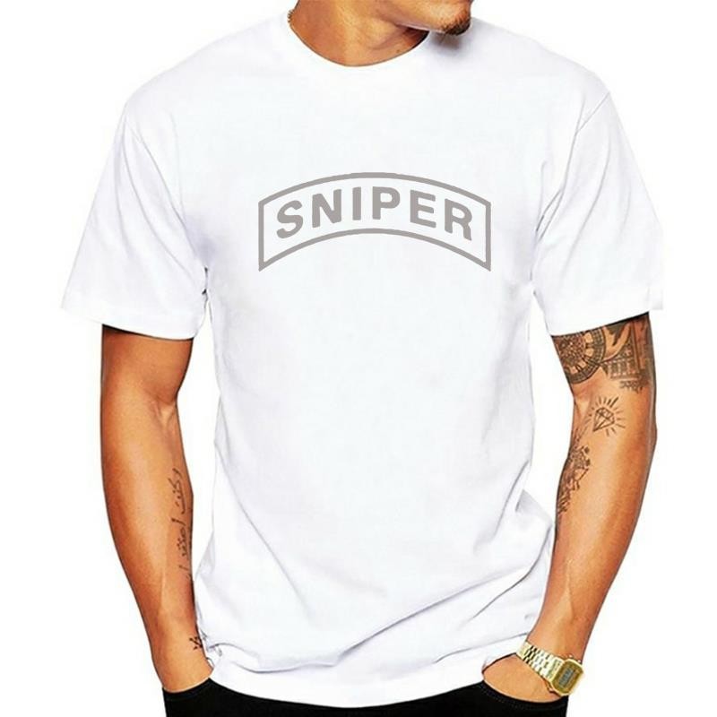 ใหม่เสื้อยืดทีม Fbi Sniper 2024 แฟลชพิมพ์ผ้าฝ้าย Slim Fit ลูกเรือคอพิมพ์เสื้อลําลอง