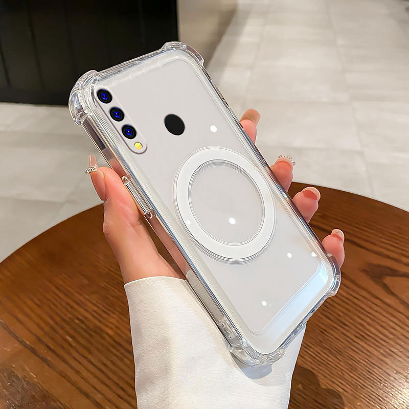 สําหรับ huawei P30 Lite P20 Lite P30 P20 สี่มุม anti drop แม่เหล็กดูดฟังก์ชั่นโทรศัพท์ soft Case กัน